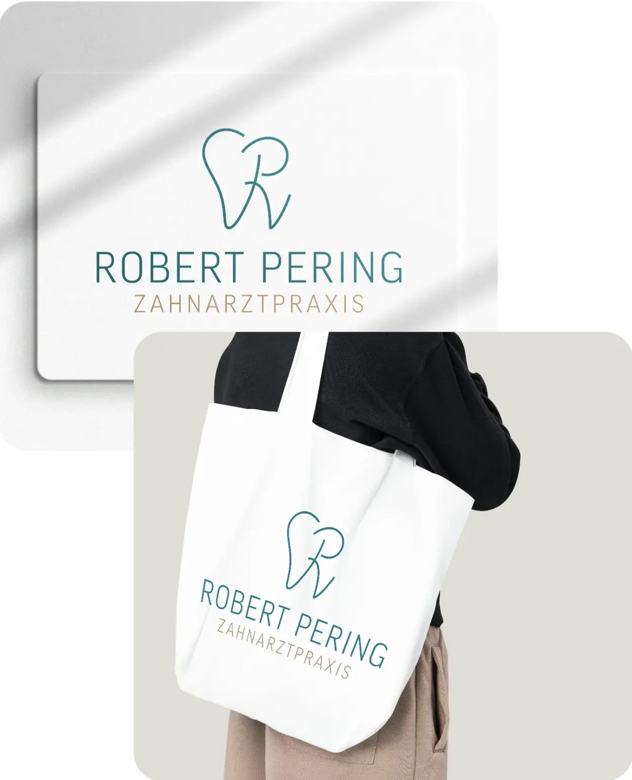 Design und Logo für die Zahnarztpraxis Robert Pering