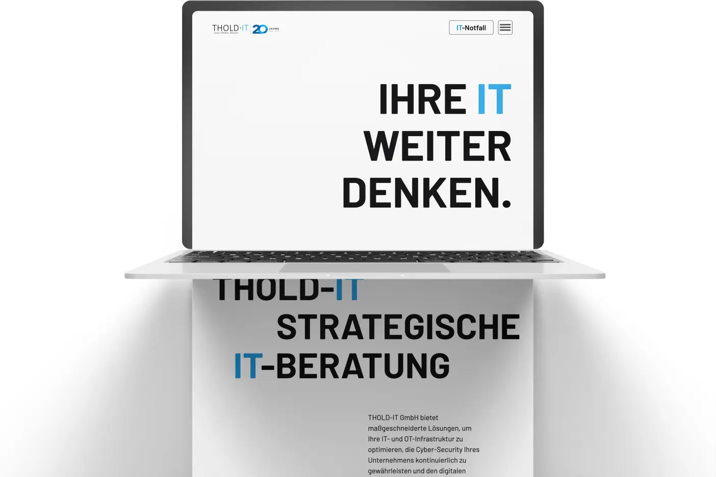 Website Kundenreferenz für ein IT Unternehmen