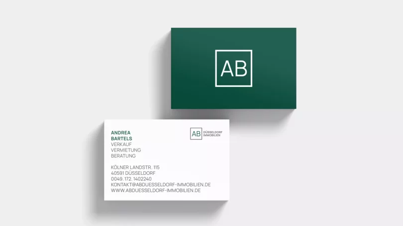 visitenkarten immobilienmarkler grafikdesign